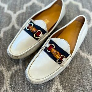Gucci Bamboo Horsebit Driver Loafer Size 37.5. New - worn 2x.